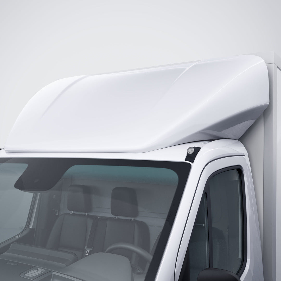 Dachspoiler an einem Kiesling Kühltransporter