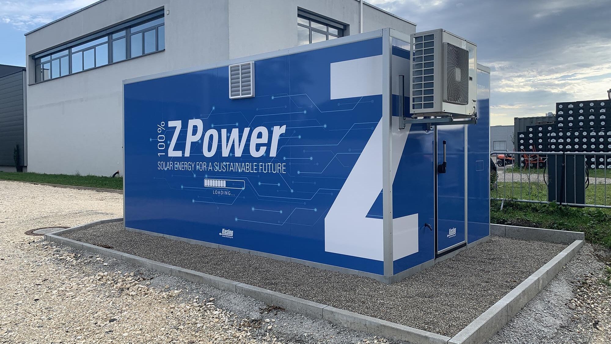 Stromspeicherstation im Einsatz