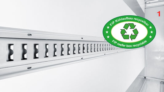 Recycelbare Kühlaufbauten:  TÜV-geprüfte Recyclingquote