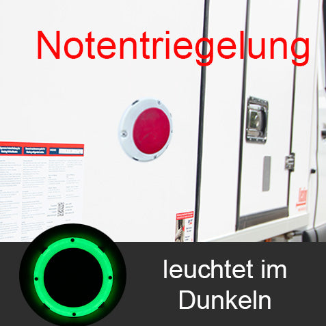 Notentriegelung Kiesling Ansicht im Dunkeln  