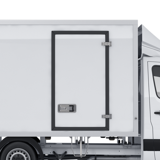 Seitentüre eines Kühltransporters