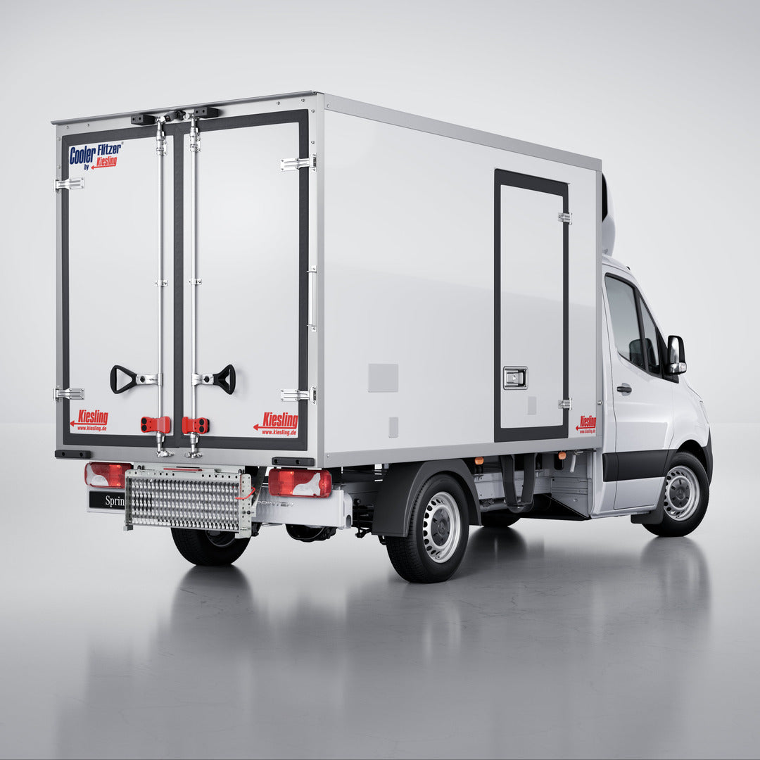 Kühltransporter Cooler Flitzer von Kiesling in der Heckansicht