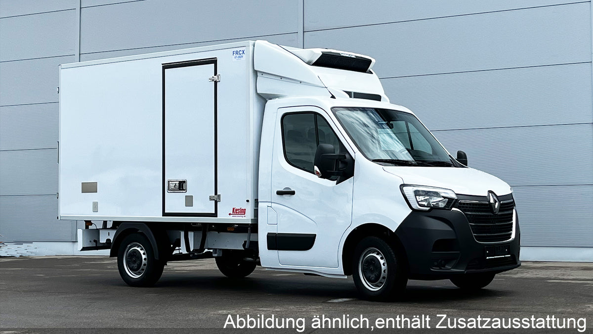 Renault kühltransporter Seitenansichtmit Thermo King Kühlaggregat und Spoiler